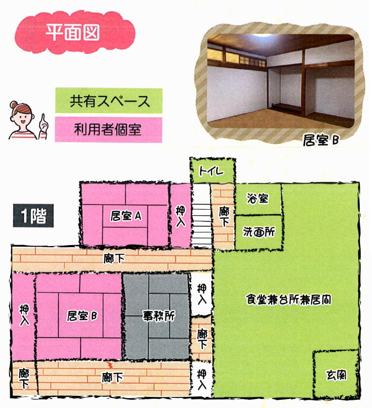 田寺東の家　平面図1階